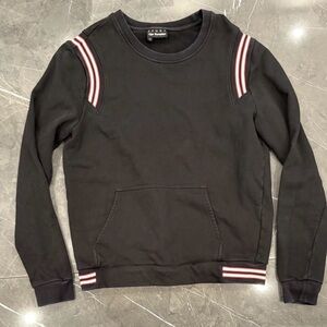 The Kooples Sport Crewneck Sweatshirt Black Givenchy Style with Pocketd XL